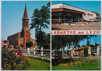 Labarthe-sur-Lèze : l'église : supérette Midi-Prix : la poste. - Toulouse : éditions d'art Larrey, [vers 1988]. - Carte postale