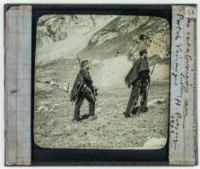 Les carabiniers au Port de Vénasque / cliché H. Presseq. - 1892.