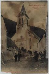 Les Pyrénées (4e série). 204. Bareille [Bareilles], près Arreau : l'église. - Toulouse : phototypie Labouche frères, [entre 1905 et 1918]. - Carte postale