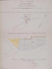 Commune de Cardeilhac, extrait du plan cadastral, section C. Osmin Saint-Martin, notaire et géomètre. 29 janvier 1877. Ech. 1/2500.