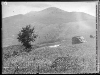 Pays de Sault, du col de Garabeil en bordure de route vers le massif du Madres, versant nord. - juin 1925.
