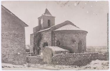 359. La Cerdagne française. Hix près Bourg-Madame : église romane / photographie Henri Jansou (1874-1966). - Toulouse : maison Labouche frères, [entre 1900 et 1940]. - Photographie