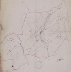 [Cabanac-Ségenville, plans des sections B dite de Raounet, C dite de Cabanac et D dite de Lamothe]. Dutour. Janvier 1869. Ech. n.d.