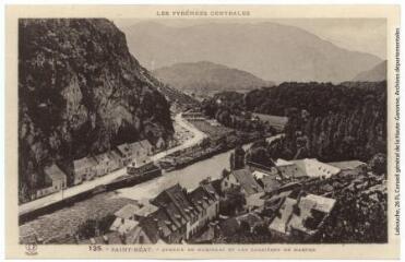 Les Pyrénées Centrales. 135. Saint-Béat : avenue de Marignac et les carrières de marbre. - Toulouse : phototypie Labouche frères, [entre 1930 et 1937]. - Carte postale