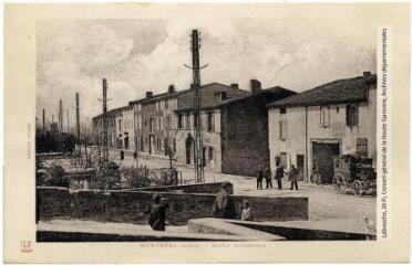 Montréal (Aude) : route nationale. - [s.l.] : édition Sicard ; Toulouse : phototypie Labouche frères, marque LF, [entre 1918 et 1937]. - Carte postale