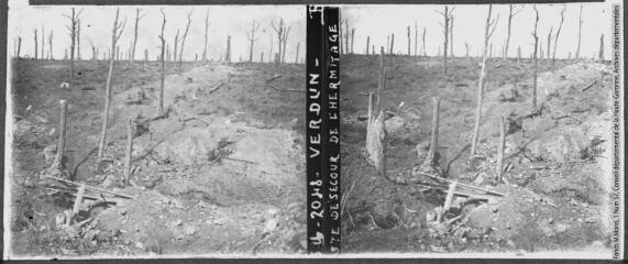 LSU 2048. Verdun : poste de secours de l'Hermitage. - Paris : La Stéréoscopie Universelle, [entre 1914 et 1918]. - Photographie