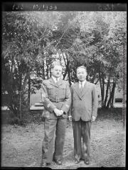 Portrait de Wan Chun Cheng et Henri Gaussen. - janvier 1939.