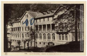 Les Basses-Pyrénées. 173. Eaux-Bonnes : maison de repos des P.T.T. - Toulouse : éditions Pyrénées-Océan, Labouche frères, [entre 1937 et 1950]. - Carte postale
