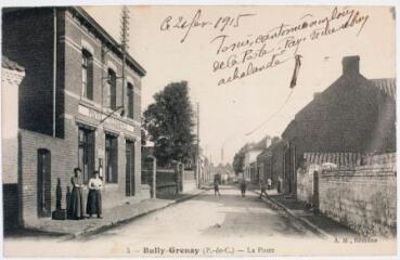 5. Bully-Grenay (P.-de-C.) : la poste. - Béthune : A. M., [vers 1915]. - Carte postale