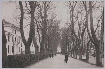 Mazamet : la Promenade et la Banque de France / photographie Henri Jansou (1874-1966). - Toulouse : maison Labouche frères, [entre 1900 et 1940]. - Photographie