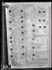 [Reproduction d'un diagramme d'un récepteur radio]. - [années 1940].