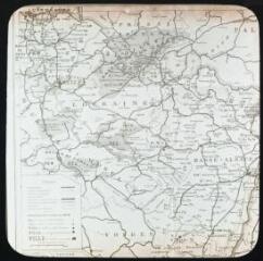 [Alsace-Lorraine : carte de population des villes et des foyers industriels]. - [après 1918]. - Photographie