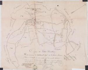 Copie de l'atlas parcellaire de la commune de Castanet. Symphorien Quercy, géomètre expert. 5 août 1854. Ech. 1/10000.