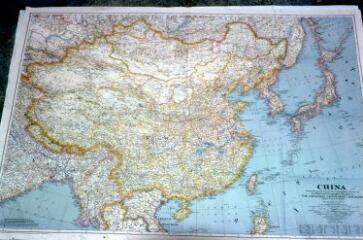 Carte du National Geographic Magazine : Chine, Japon.