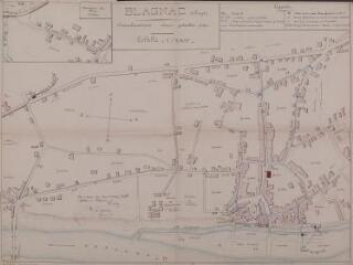 Blagnac, village et quartier du Port, canalisations d'eau potable. [1930]. Ech. 1/2500.