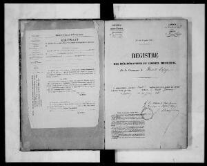 Commune de Drémil-Lafage. 1 D 6 : registre des délibérations du conseil municipal, 1880, 26 mai-1895, 8 septembre