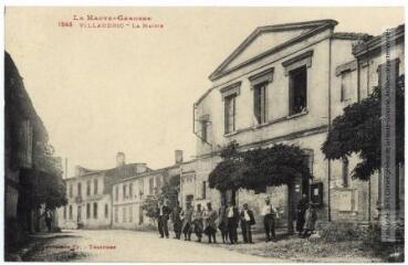La Haute-Garonne. 1946. Villaudric : la mairie. - Toulouse : phototypie Labouche frères, marque LF au verso, [1918]. - Carte postale
