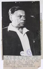 L'ancien chef du gouvernement communiste de Hongrie, Bela Kun, qui se trouvait en prison en U.R.S.S. depuis plus de trois ans, à la suite d'une condamnation à mort, vient d'y mourir dans des circonstances mystérieuses / photographie France Presse Voir, Paris. - 4 août 1939. - Photographie
