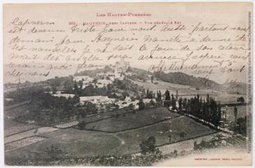 Les Hautes-Pyrénées. 382. Mauvezin, près Capvern : vue générale Est / [photographie Henri Jansou (1874-1966)]. - Toulouse : phototypie Labouche frères, [entre 1905 et 1937], tampons d'édition du 26 mars 1918 et du 22 mai 1920. - Carte postale