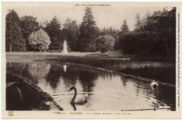 Les Hautes-Pyrénées. 1133 bis. Tarbes : le jardin Massey : les cygnes. - Toulouse : phototypie Labouche frères, [entre 1930 et 1937, réédition]. - Carte postale