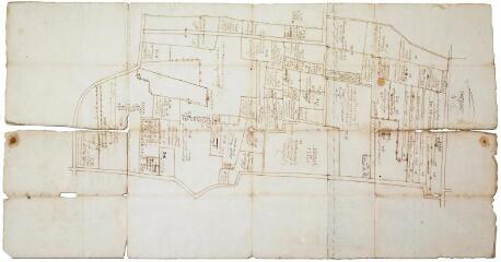 Nogaret. 1 G 4 Bis. Plan de la section L de l'état de sections de 1791