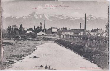 Les Hautes-Pyrénées. 1486. Tarbes : l'Adour et la chaîne des Pyrénées. - Toulouse : phototypie Labouche frères, marque LF au verso, [entre 1911 et 1925]. - Carte postale