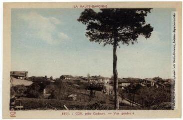 La Haute-Garonne. 1911. Cox, près Cadours : vue générale. - Toulouse : éditions Pyrénées-Océan, Labouche frères, marque LF, [entre 1937 et 1950]. - Carte postale