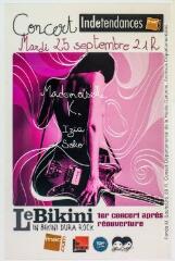 [Carte publicitaire pour un concert dans la salle de spectacle Le Bikini]. - [s.l] : [s.n], [après 1950]. - Carte postale