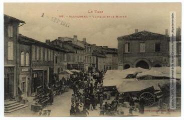 Le Tarn. 146. Salvagnac : la halle et le marché. - Toulouse : phototypie Labouche frères, [entre 1905 et 1937], tampon d'édition du 1er septembre 1917. - Carte postale