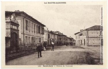 La Haute-Garonne. 1965. Saint-Jory : avenue de Toulouse. - Toulouse : éditions Pyrénées-Océan, Labouche frères, [entre 1937 et 1950]. - Carte postale