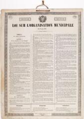 Loi sur l'organisation municipale du 24 mars 1831