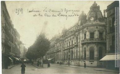 259. Toulouse : la caisse d'épargne et la rue du Languedoc. - Toulouse : maison Labouche frères, [entre 1900 et 1940]. - Photographie
