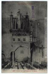 Les Hautes-Pyrénées. 1087. Saint-Savin : les orgues et le Christ. - Toulouse : phototypie Labouche frères, [entre 1918 et 1937], tampon d'édition du 12 février 1925. - Carte postale