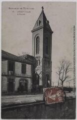 Banlieue de Toulouse. 49. Aucamville : l'église / [photographie Henri Jansou (1874-1966)]. - Toulouse : phototypie Labouche frères, marque LF au verso, [entre 1905 et 1925]. - Carte postale