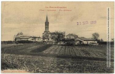 La Haute-Garonne. 1736. Cabanac : vue générale. - Toulouse : phototypie Labouche frères, marque LF au verso, [1911], tampon d'édition du 22 mars 1919. - Carte postale