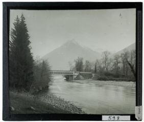 Argelès : vallée du gave de Pau, vers le pic de Viscos, pont de Poueycastet. - 8-9 avril 1933.