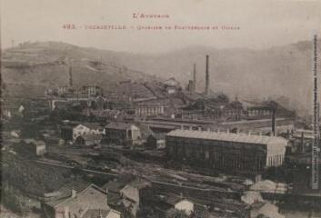 L'Aveyron. 493. Decazeville : quartier de Fontvergnes et usines. - Toulouse : phototypie Labouche frères, marque LF au verso, [entre 1918 et 1937]. - Carte postale