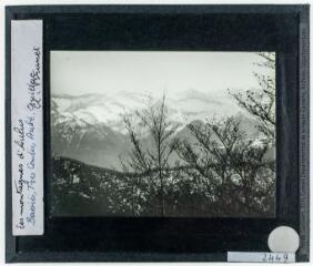 Les montagnes d'Aulus, Bassiès, Très Comtes, Aube, Couillac (d'après Henri Gaussen) / cliché Charles-Jacques Brunet. - mars 1913.