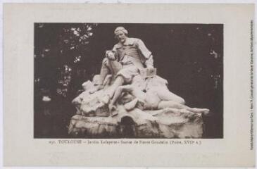 231. Toulouse. Jardin Lafayette (statue de pierre Goudelin (poète XVIIe siècle). - Toulouse : édition J. Longi Béchel, [entre 1920 et 1950]. - Carte postale