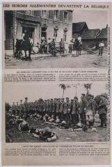 Les hordes allemandes dévastent la Belgique. - [s.l] : [s.n], [entre 1914 et 1918]. - Carte postale