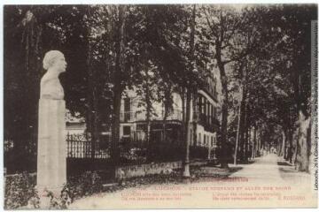 Les Pyrénées Centrales. 66. Luchon [Bagnères-de-Luchon] : statue Rostand et allée des Bains. - Toulouse : phototypie Labouche frères, [entre 1918 et 1937]. - Carte postale