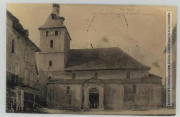 Le Lot. 444. Vallée du Lot. Cajarc : l'église. - Toulouse : phototypie Labouche frères, [entre 1905 et 1925]. - Carte postale