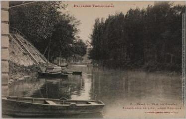 Paysages Toulousains. 2. Canal du parc du château : embarcadère de l'emulation nautique. - Toulouse : phototypie Labouche frères, [entre 1920 et 1950]. - Carte postale