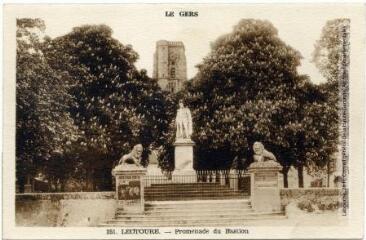 Le Gers. 351. Lectoure : promenade du Bastion. - Toulouse : éditions Pyrénées-Océan, Labouche frères, [entre 1937 et 1950]. - Carte postale