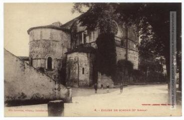 4. Eglise de Sordes [Sorde-l'Abbaye] (Xe siècle). - Toulouse : phototypie Labouche frères ; [s.l.] : Melle Landreau, éditeur, location de livres, [entre 1918 et 1937]. - Carte postale