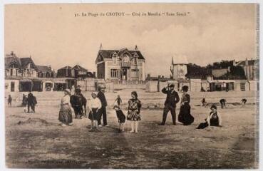 31. La Plage du Crotoy. Côté du Moulin "Sans Souci"