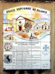 6. Stèle de l'Eglise Réformée de Cabrières-d'Aigues