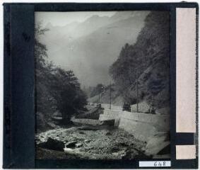 Jouéou : route forestière, situation après la crue d'octobre 1937. - 10 septembre 1937.