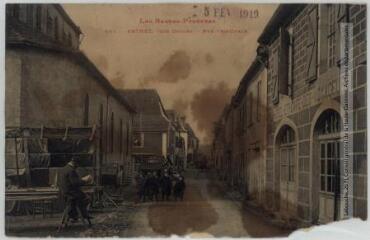 Les Basses-Pyrénées. 484. Arthez, près Orthez : rue principale. - Toulouse : phototypie Labouche frères, [entre 1905 et 1937], tampon d'édition du 5 février 1919. - Carte postale