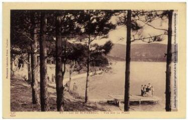 97. Lac de St-Ferréol : vue sur la plage. - Toulouse : phototypie Labouche frères, marque LF, [entre 1930 et 1937]. - Carte postale